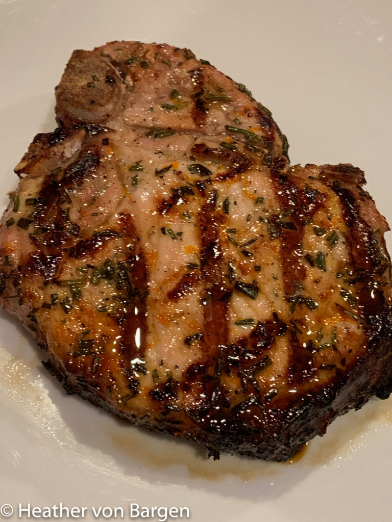 Giuseppe's grilled pork chop
