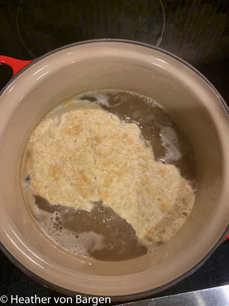 Making Stracciatella Soup